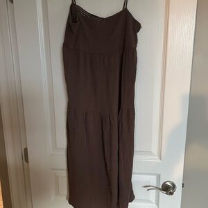 Carly Jean Los Angeles Strapless Brown Dress